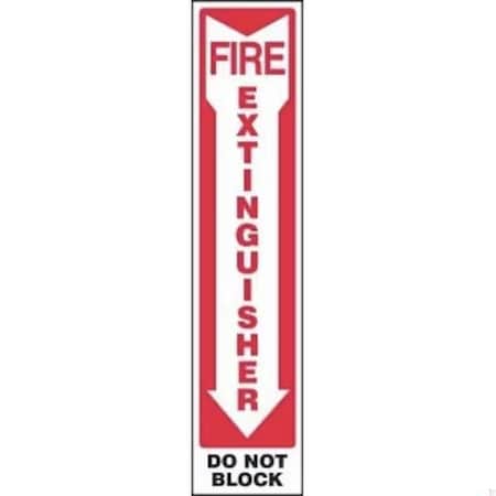 Accuform SAFETY SIGN FIRE EXTINGUISHER DOWN FRMFXG580XV FRMFXG580XV